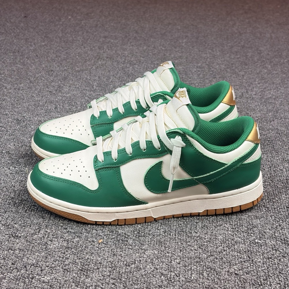 Nike Womens Dunk Low Malachite Metallic Gold / Green Womens Size 7.5 FB7173-131